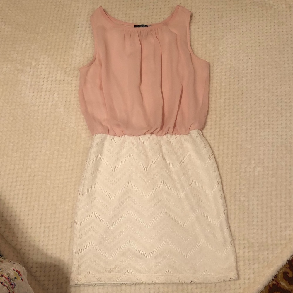 Crystal Doll | Blush Pink and White Dress